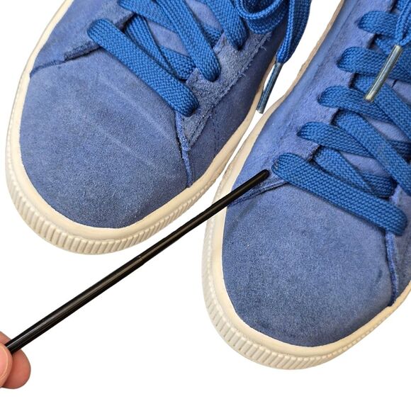 Puma Women's 6.5 Suede Classic Olympian Blue White Lace Up Sneakers 362213-64 - Picture 13 of 15